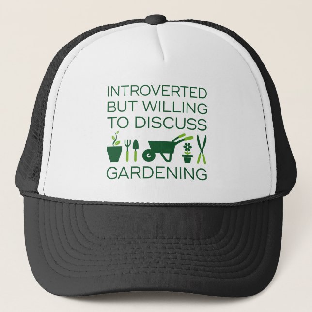 Gorra De Camionero Jardinería introvertida (Anverso)