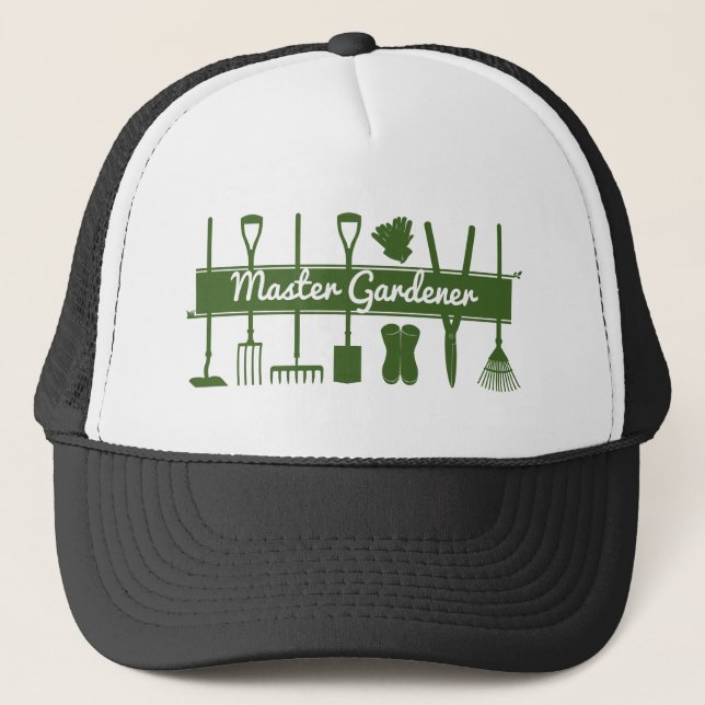Gorra De Camionero Jardinero maestro moderno (Anverso)