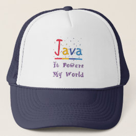 Gorra De Camionero Java impulsa mi mundo