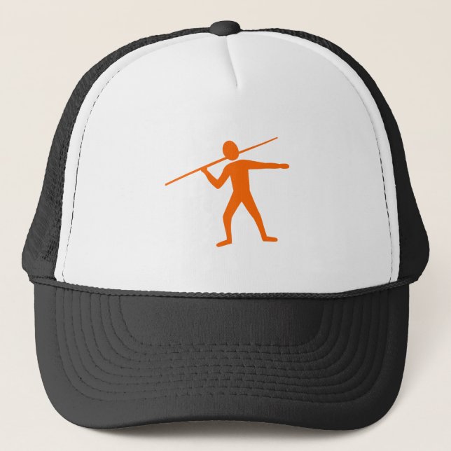 Gorra De Camionero Javelin Trower - Naranja (Anverso)