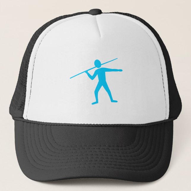 Gorra De Camionero Javelin Trower - Sky Blue (Anverso)