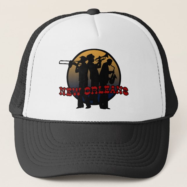 Gorra De Camionero Jazz Retro New Orleans (Anverso)