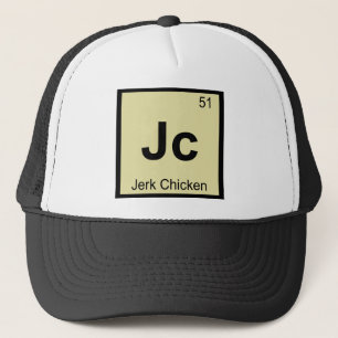 Gorra De Camionero Jc - Química del Pollo Jerk Símbolo de la Tabla Pe
