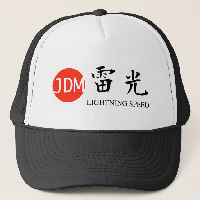 Gorra De Camionero JDM Lightning speed (Anverso)