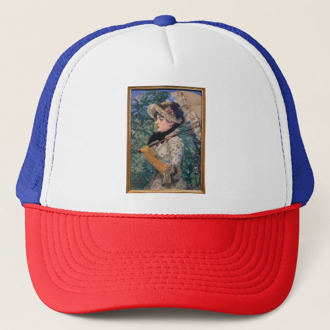 Gorra De Camionero Jeanne (Primavera) De Édouard Manet (Anverso)