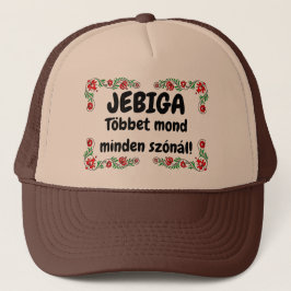 Gorra De Camionero JEBIGA Többet mond minden szónál! barna mici