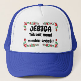 Gorra De Camionero JEBIGA Többet mond minden szónál! kék mici
