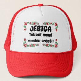 Gorra De Camionero JEBIGA Többet mond minden szónál! piros mici