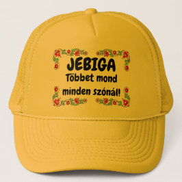 Gorra De Camionero JEBIGA Többet mond minden szónál! sárga mici