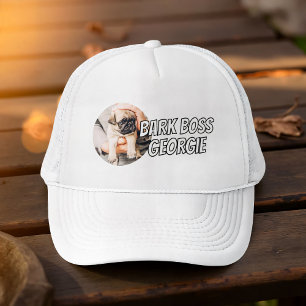 Gorra De Camionero Jefe de la corteza Mascota de perro Foto moderna d