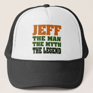 Gorra De Camionero ¡Jeff - el hombre, el mito, la leyenda!