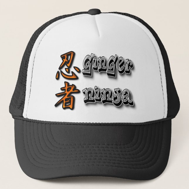 Gorra De Camionero Jengibre Ninja (Anverso)