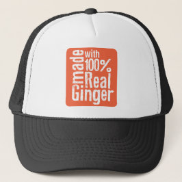 Gorra De Camionero Jengibre real del 100%
