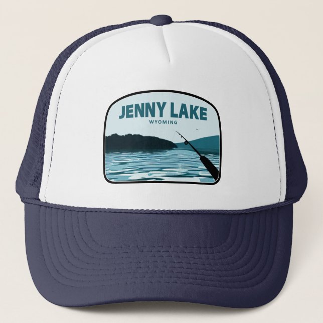 Gorra De Camionero Jenny Lake Wyoming Pshing Rod (Anverso)