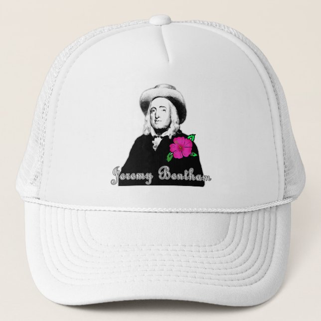 Gorra De Camionero Jeremy Bentham con la flor tropical (Anverso)