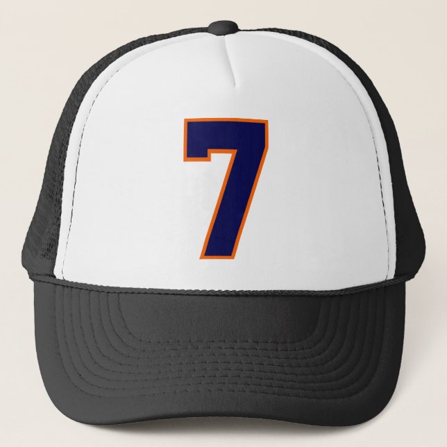 GORRA DE CAMIONERO JERSEY NÚMERO 7 (Anverso)