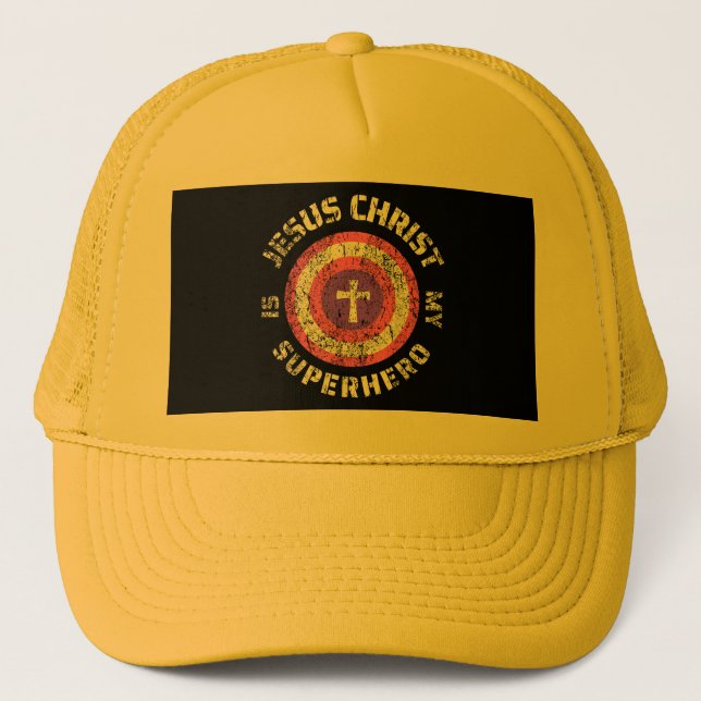 Gorra De Camionero Jesucristo Es Mi Superhéroe Jesús (Anverso)