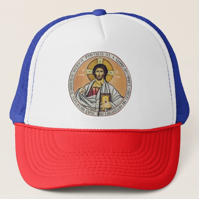 Gorra De Camionero Jesucristo Pantocrátor  cúpula de la Iglesia (Anverso)