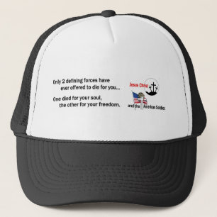 Gorra De Camionero Jesucristo y el soldado americano
