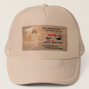 Gorra De Camionero Jesucristo y el soldado americano