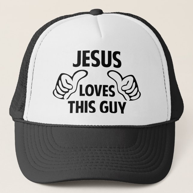 Gorra De Camionero Jesús Ama A Este Hombre (Anverso)