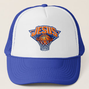 Gorra De Camionero JESÚS - Azul y Naranja