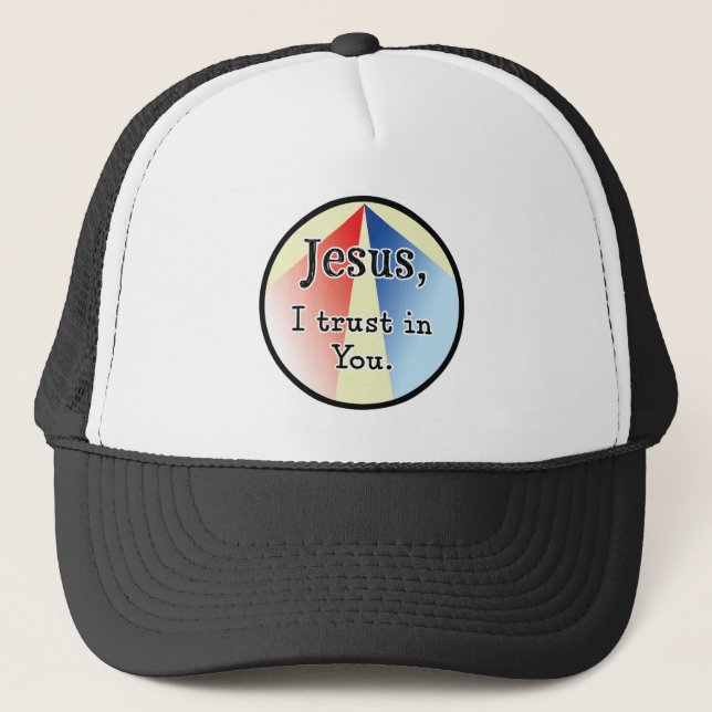 Gorra De Camionero Jesús, confío en ti: Divina misericordia (Anverso)