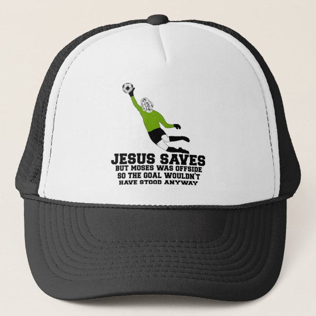 Gorra De Camionero Jesús divertido ahorra (Anverso)