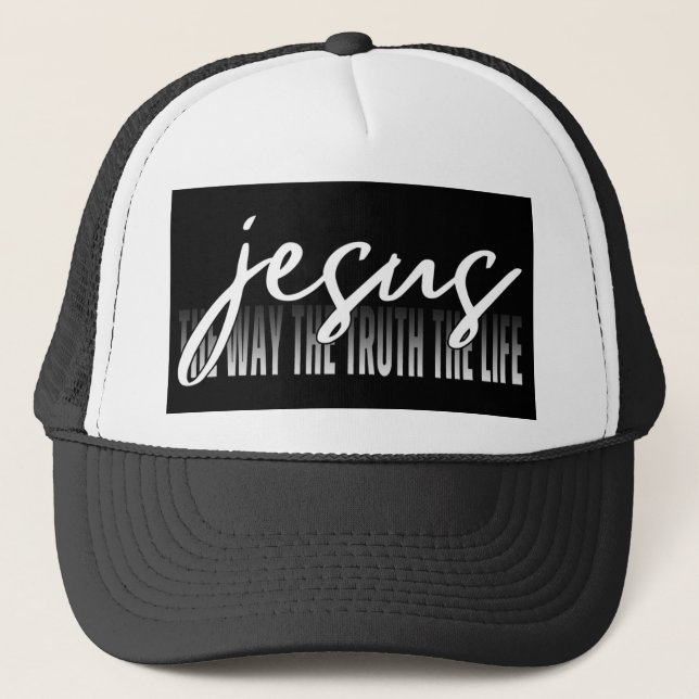 Gorra De Camionero Jesús El Camino De La Verdad La Vida (Anverso)