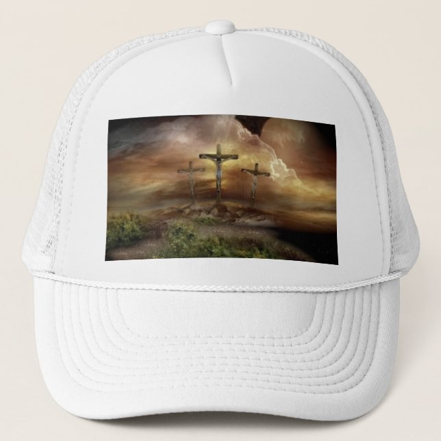 GORRA DE CAMIONERO JESÚS EN LA CRUZ (Anverso)