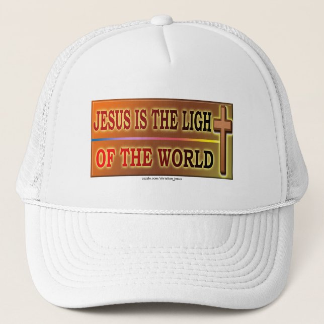 GORRA DE CAMIONERO JESÚS ES LA LUZ (Anverso)