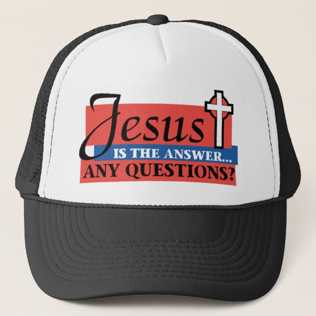 Gorra De Camionero Jesús es la respuesta (Anverso)
