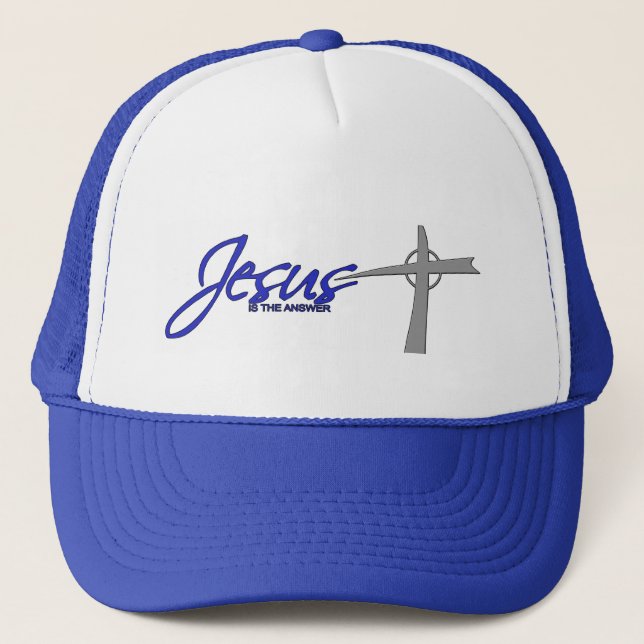 Gorra De Camionero Jesús es la respuesta (Anverso)