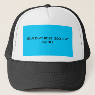 GORRA DE CAMIONERO JESÚS ES MI DIOS DE BOSS ES MI PADRE