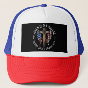 Gorra De Camionero Jesús Es Mi Salvador Trump Es Mi Presidente 2024 E