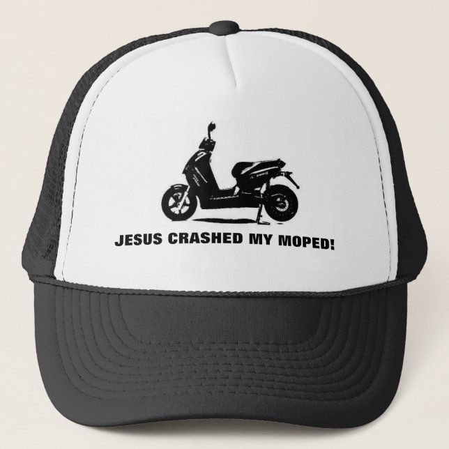 GORRA DE CAMIONERO ¡JESÚS ESTRELLÓ MI CICLOMOTOR! (Anverso)