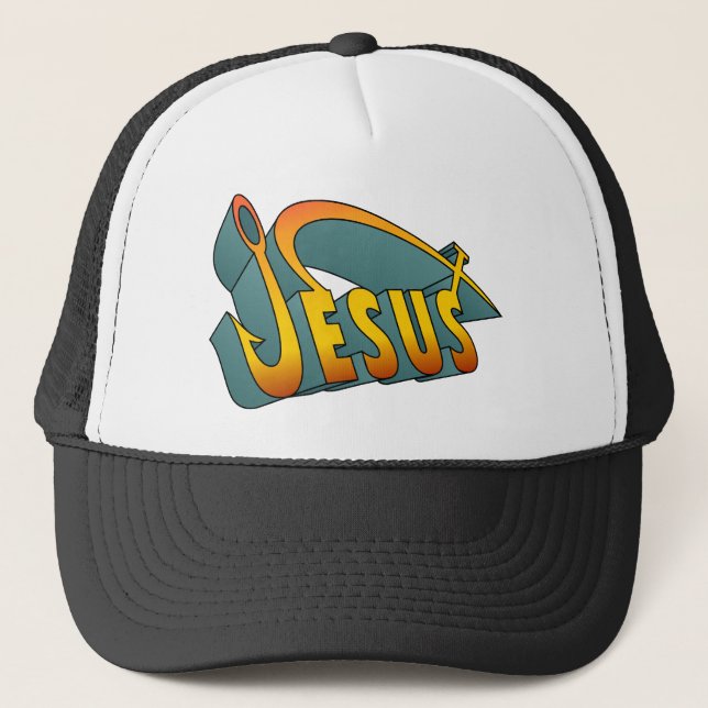 Gorra De Camionero Jesus Fish Nail (Anverso)