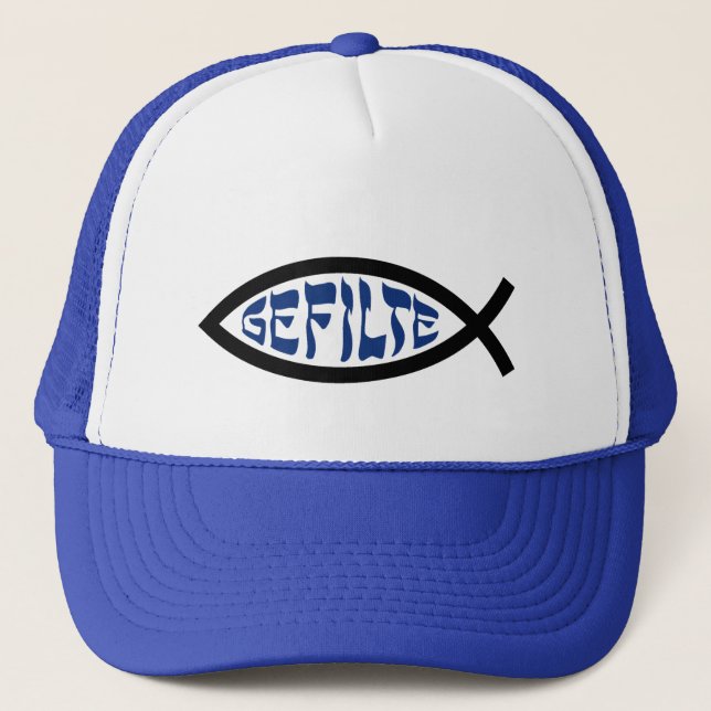 Gorra De Camionero Jesus Gefilte Fish - Jewish Passover Humor (Anverso)