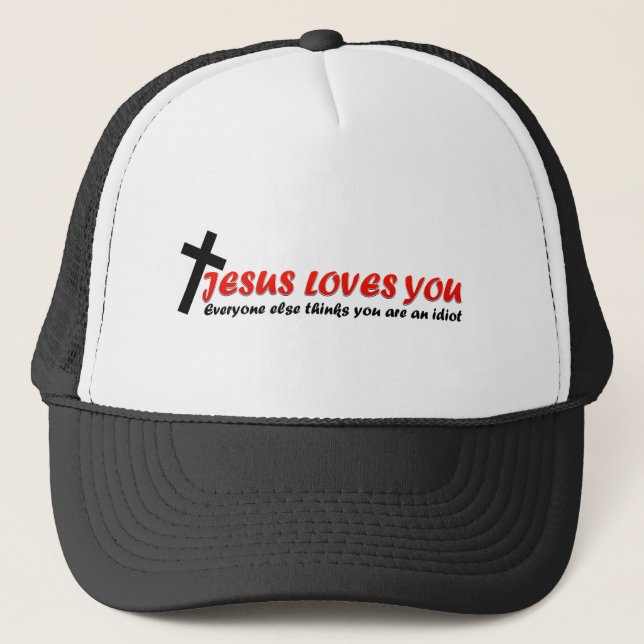 Gorra De Camionero Jesús gracioso (Anverso)