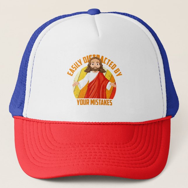 Gorra De Camionero Jesús gracioso (Anverso)