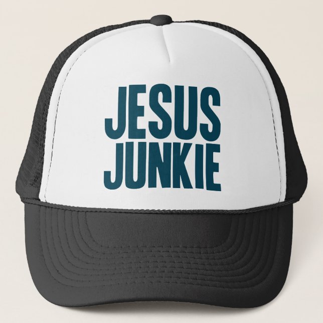 Gorra De Camionero Jesus Junkie (Anverso)