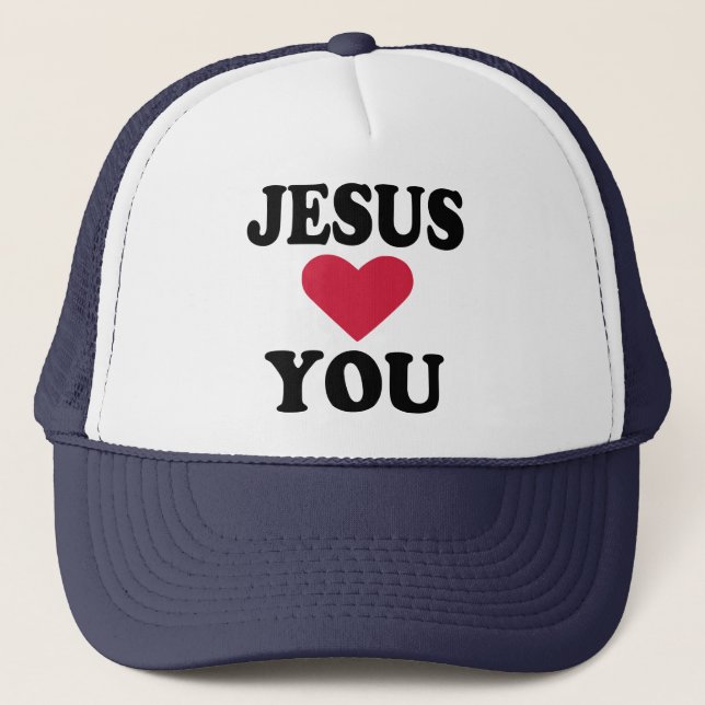 Gorra De Camionero Jesús le ama (Anverso)