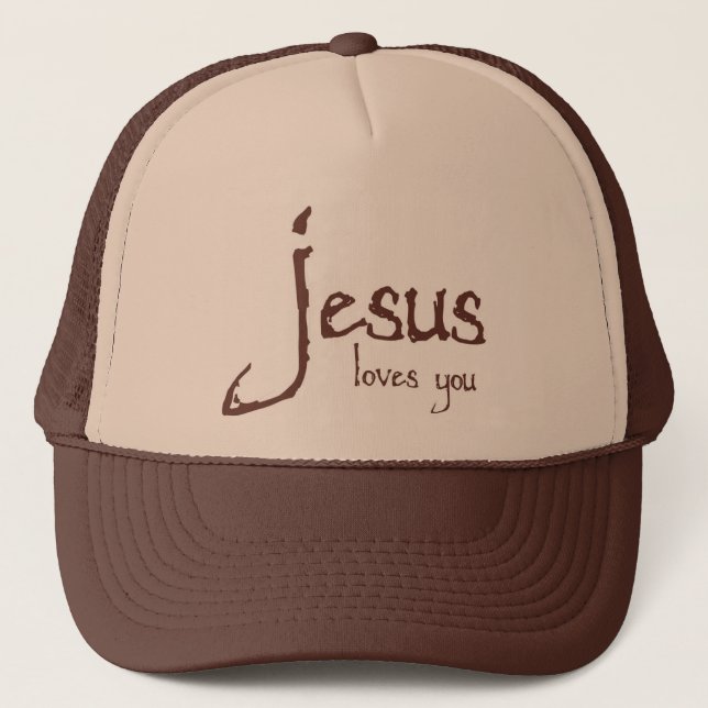 Gorra De Camionero Jesús le ama (Anverso)