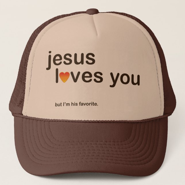 Gorra De Camionero Jesús le ama (Anverso)