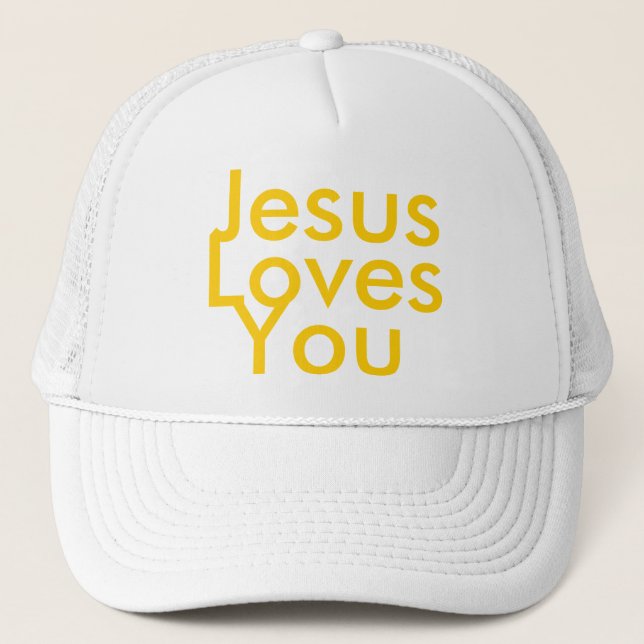 Gorra De Camionero Jesús le ama - casquillo (Anverso)