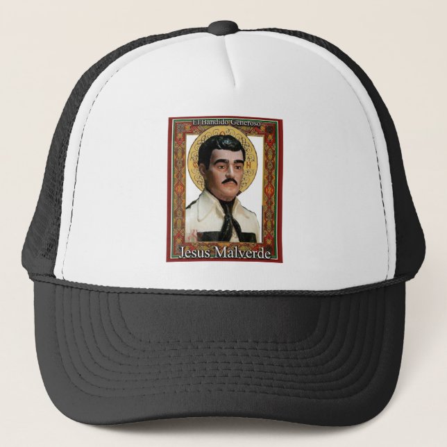 Gorra De Camionero Jesús Malverde, el bandido abundante (Anverso)