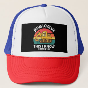 Gorra De Camionero Jesús Me Ama Esto Lo Conozco Excavador Cristiano