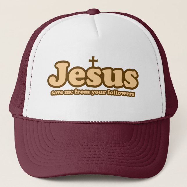 Gorra De Camionero Jesús me salvó de tus seguidores (Anverso)