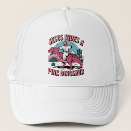 Gorra De Camionero Jesús Memes Graciosos, Jesús Monta Dinosaurios Ros