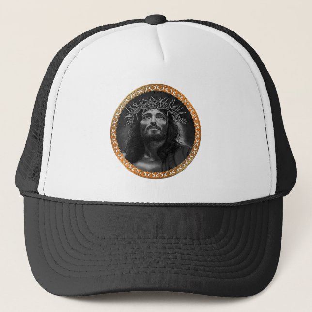 Gorra De Camionero Jesús mirando al cielo (Anverso)